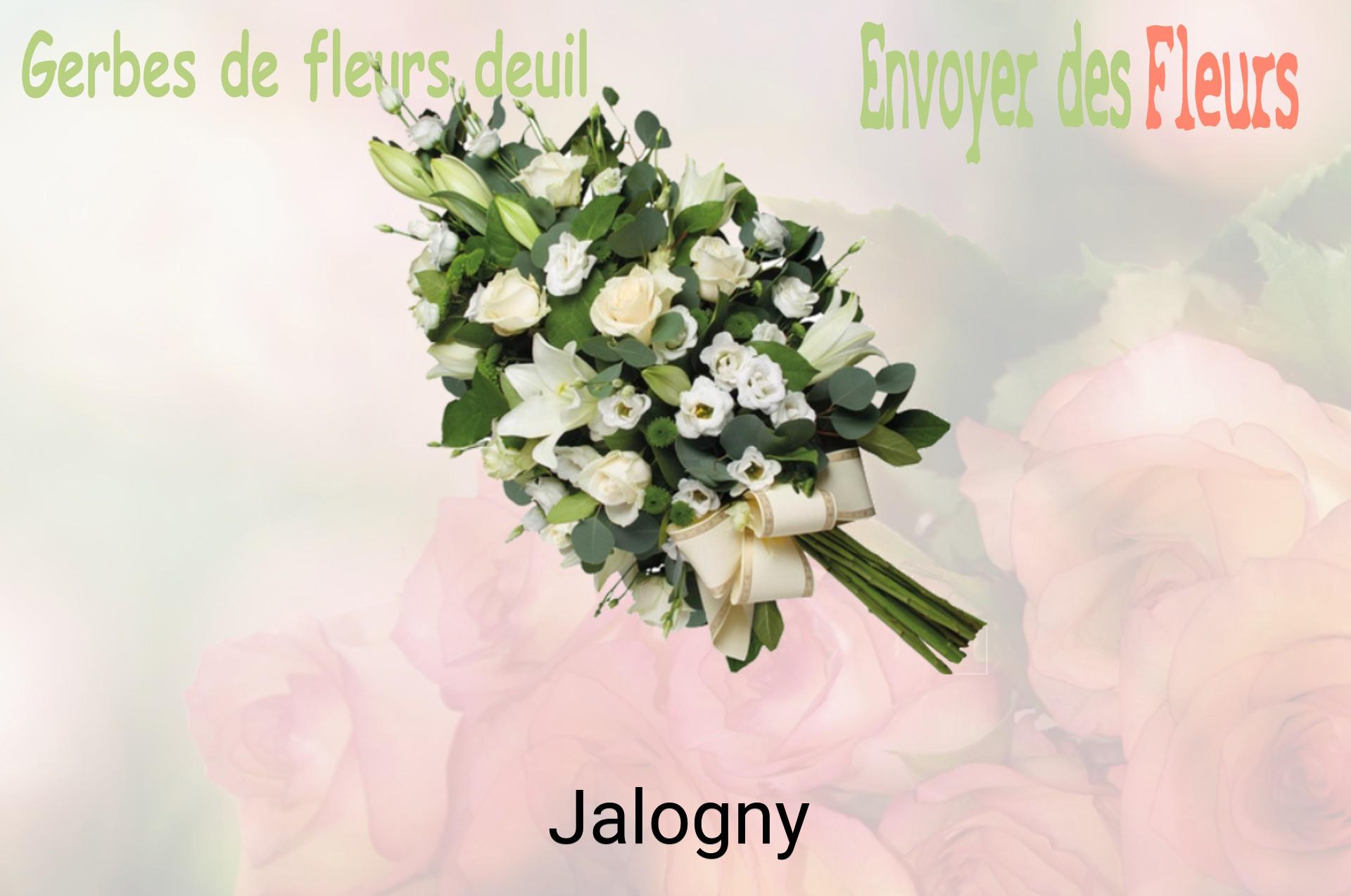 Gerbe de fleurs de deuil livrée à Jalogny
